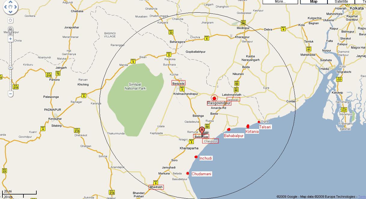 Baripada In Odisha Map ______ » Baripada- Bangiriposi- Similipal Foothills
