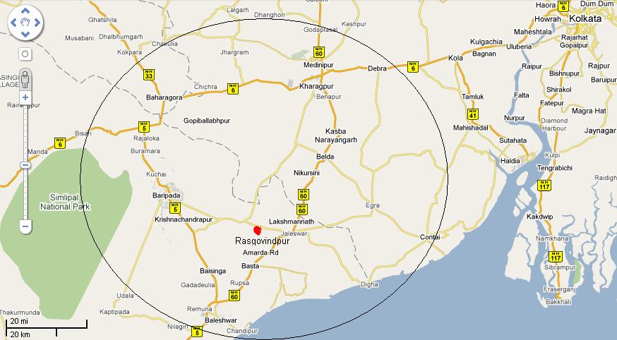 Baripada In Odisha Map ______ » Baripada- Bangiriposi- Similipal Foothills