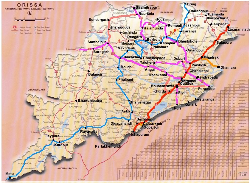 Rourkela In Odisha Map ______ » Nh 23 (209 Kms: Jharkhand Border – Rourkela – Rajamundra – Pala Laharha – Talcher – Nh-42) Rourkela In Odisha Map ______ » Nh 23 (209 Kms: Jharkhand Border – Rourkela – Rajamundra – Pala Laharha – Talcher – Nh-42)